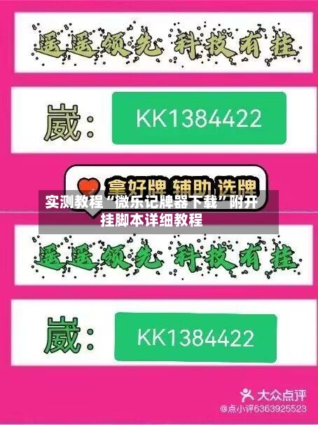 实测教程“微乐记牌器下载”附开挂脚本详细教程-第1张图片