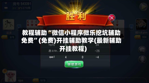 教程辅助“微信小程序微乐挖坑辅助免费”(免费)开挂辅助教学(最新辅助开挂教程)-第3张图片