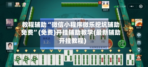 教程辅助“微信小程序微乐挖坑辅助免费”(免费)开挂辅助教学(最新辅助开挂教程)-第2张图片