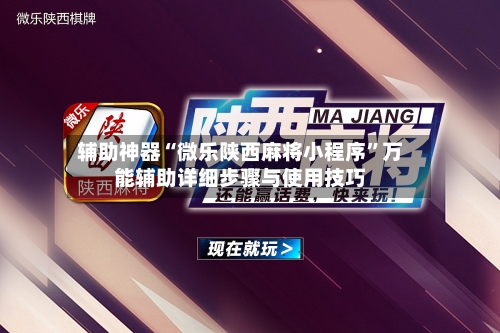 辅助神器“微乐陕西麻将小程序”万能辅助详细步骤与使用技巧-第3张图片