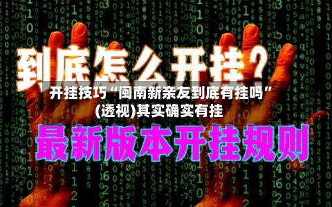 开挂技巧“闽南新亲友到底有挂吗”(透视)其实确实有挂-第3张图片