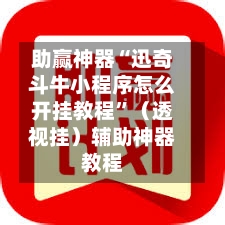 助赢神器“迅奇斗牛小程序怎么开挂教程”（透视挂）辅助神器教程-第3张图片