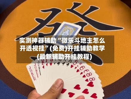 实测神器辅助“微乐斗地主怎么开透视挂”(免费)开挂辅助教学(最新辅助开挂教程)-第1张图片