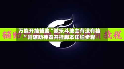 万能开挂辅助“微乐斗地主有没有挂”附辅助神器开挂脚本详细步骤-第3张图片