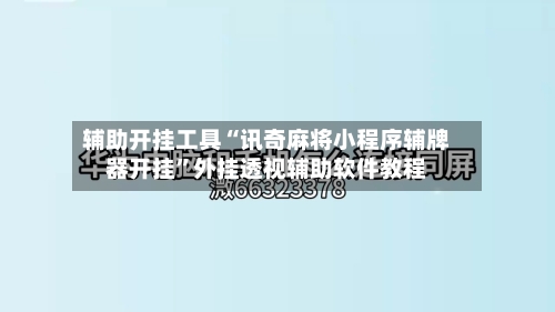 辅助开挂工具“讯奇麻将小程序辅牌器开挂”外挂透视辅助软件教程-第2张图片