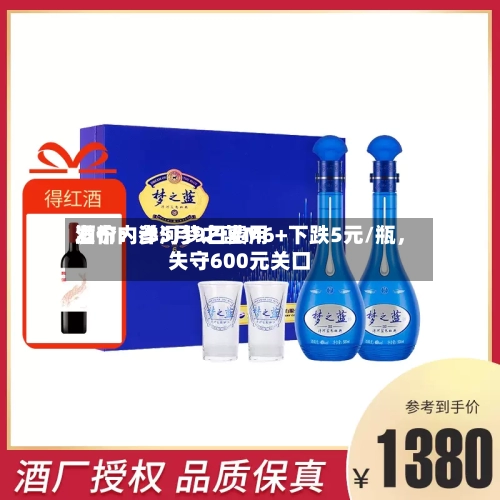 酒价内参5月9日费用发布：洋河梦之蓝M6+下跌5元/瓶，失守600元关口-第1张图片