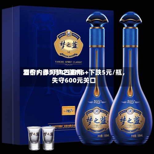 酒价内参5月9日费用发布：洋河梦之蓝M6+下跌5元/瓶	，失守600元关口-第2张图片