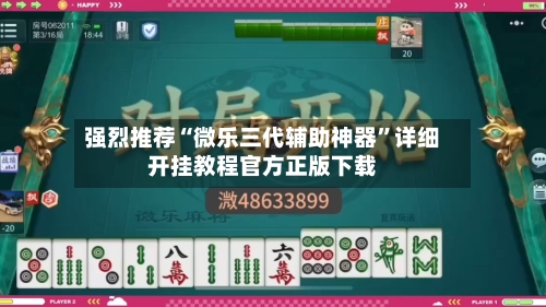 强烈推荐“微乐三代辅助神器”详细开挂教程官方正版下载-第2张图片