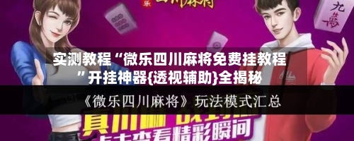 实测教程“微乐四川麻将免费挂教程	”开挂神器{透视辅助}全揭秘-第2张图片