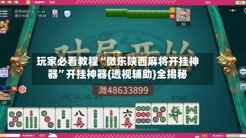 玩家必看教程“微乐陕西麻将开挂神器”开挂神器{透视辅助}全揭秘-第2张图片