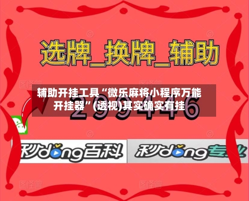 辅助开挂工具“微乐麻将小程序万能开挂器	”(透视)其实确实有挂-第2张图片