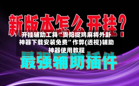 开挂辅助工具“贵阳捉鸡麻将外卦神器下载安装免费”作弊(透视)辅助神器使用教程-第1张图片