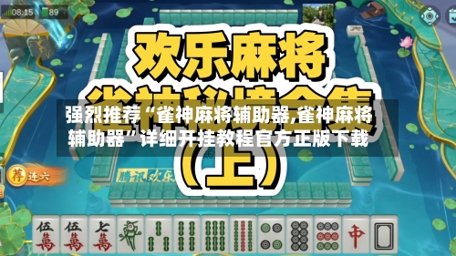强烈推荐“雀神麻将辅助器,雀神麻将辅助器”详细开挂教程官方正版下载-第2张图片