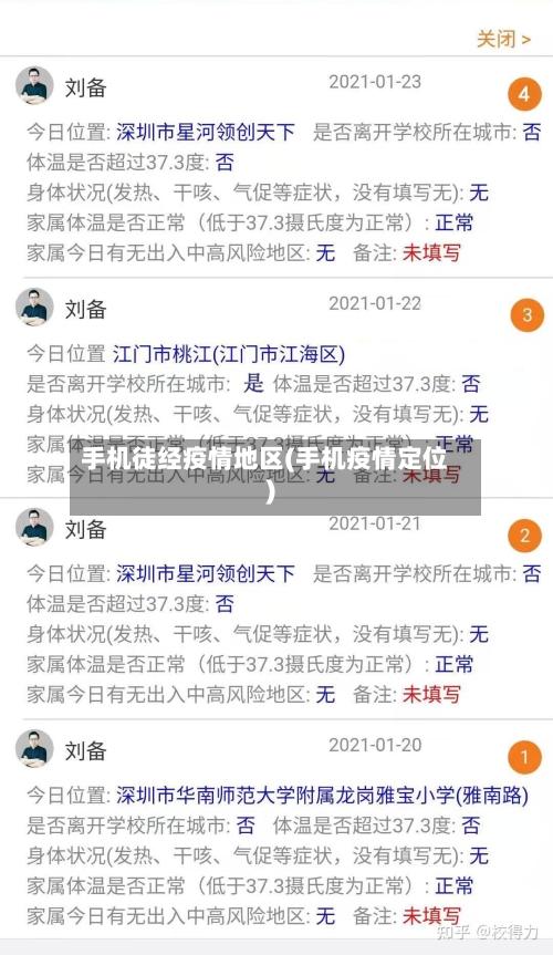 手机徒经疫情地区(手机疫情定位)-第2张图片