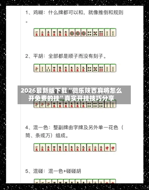 2026最新版下载“微乐陕西麻将怎么开免费的挂”真实开挂技巧分享-第1张图片