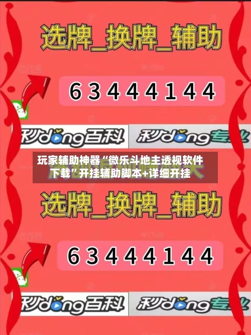 玩家辅助神器“微乐斗地主透视软件下载	”开挂辅助脚本+详细开挂-第1张图片