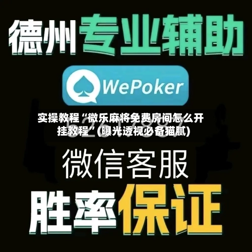 实操教程“微乐麻将免费房间怎么开挂教程”(曝光透视必备猫腻)-第1张图片