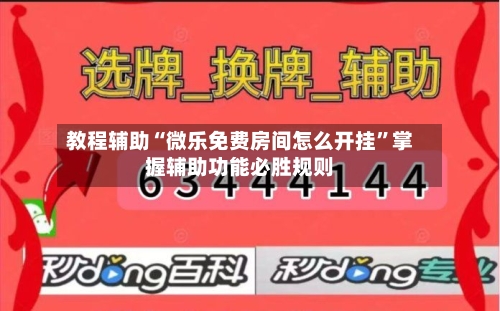 教程辅助“微乐免费房间怎么开挂	”掌握辅助功能必胜规则-第1张图片