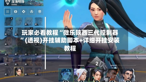 玩家必看教程“微乐陕西三代控制器	”(透视)开挂辅助脚本+详细开挂安装教程-第2张图片