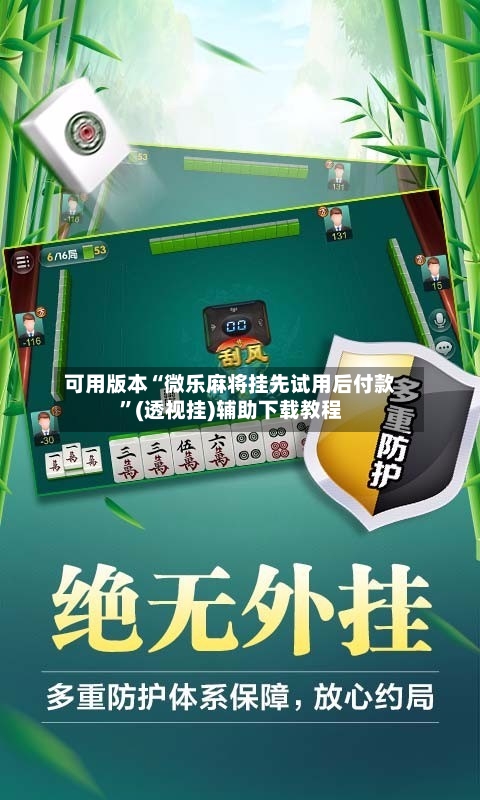 可用版本“微乐麻将挂先试用后付款”(透视挂)辅助下载教程-第2张图片