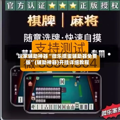 玩家辅助神器“微乐掼蛋辅助器免费版”(辅助神器)开挂详细教程-第3张图片