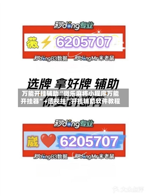 万能开挂辅助“微乐麻将小程序万能开挂器	”+透视挂”开挂辅助软件教程-第3张图片