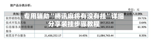 专用辅助“腾讯麻将有没有挂”详细分享装挂步骤教程-第1张图片