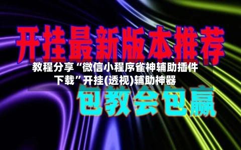 教程分享“微信小程序雀神辅助插件下载”开挂(透视)辅助神器-第3张图片
