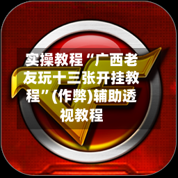 实操教程“广西老友玩十三张开挂教程	”(作弊)辅助透视教程-第2张图片