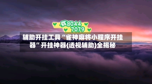 辅助开挂工具“雀神麻将小程序开挂器”开挂神器{透视辅助}全揭秘-第2张图片