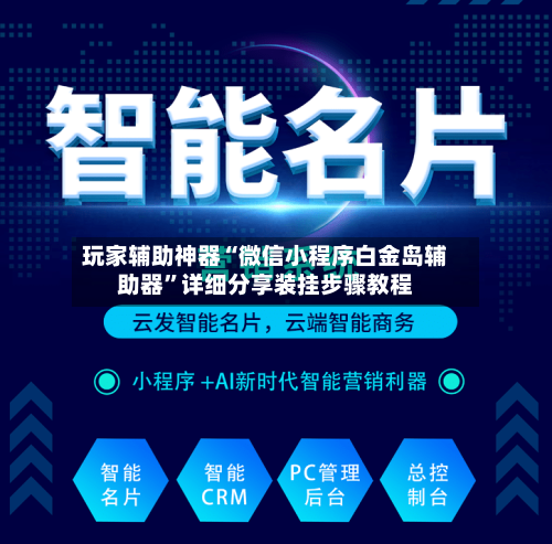 玩家辅助神器“微信小程序白金岛辅助器	”详细分享装挂步骤教程-第2张图片