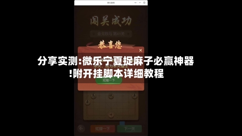 分享实测:微乐宁夏捉麻子必赢神器!附开挂脚本详细教程-第1张图片