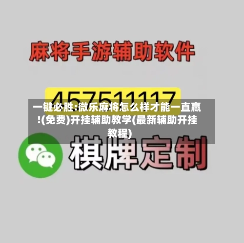 一键必胜:微乐麻将怎么样才能一直赢!(免费)开挂辅助教学(最新辅助开挂教程)-第3张图片