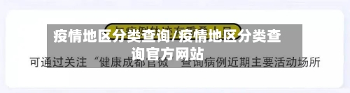 疫情地区分类查询/疫情地区分类查询官方网站-第2张图片