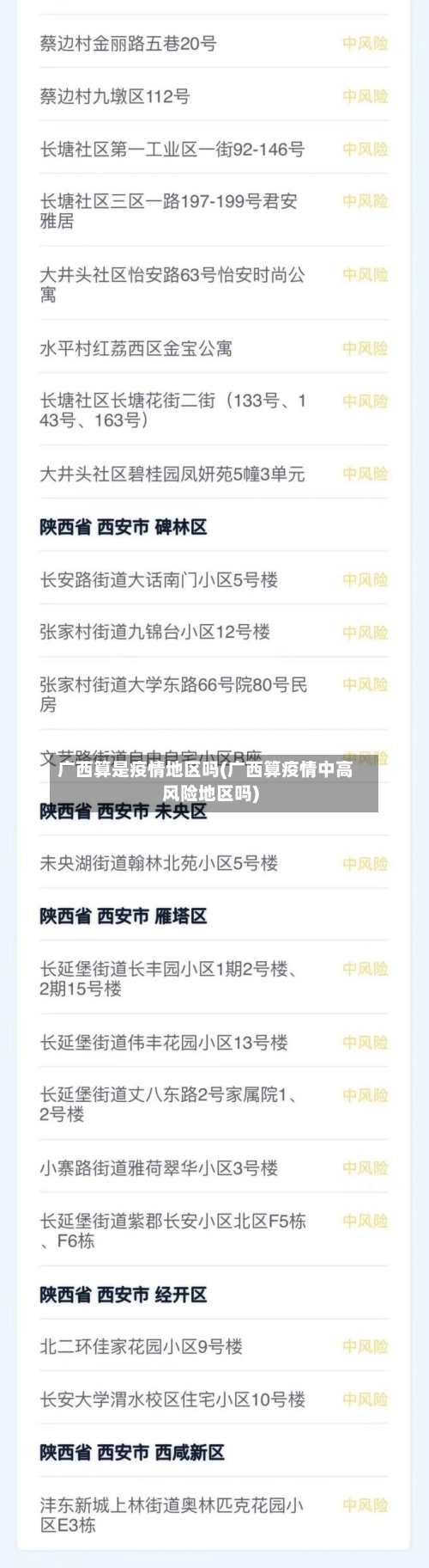 广西算是疫情地区吗(广西算疫情中高风险地区吗)-第2张图片