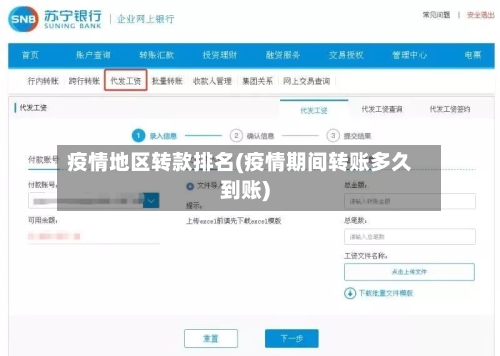 疫情地区转款排名(疫情期间转账多久到账)-第2张图片