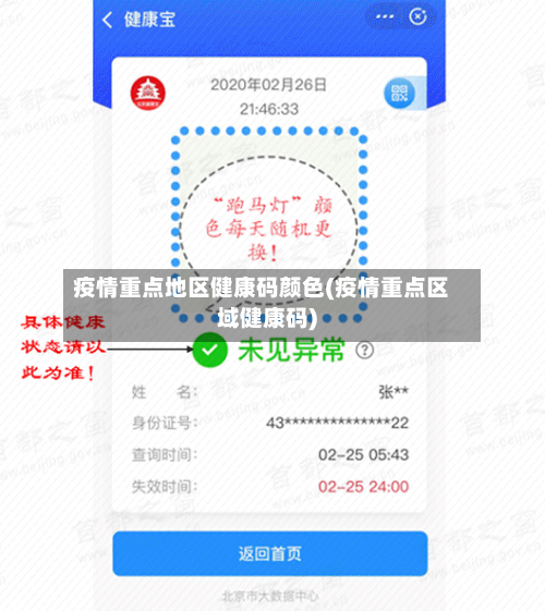 疫情重点地区健康码颜色(疫情重点区域健康码)-第2张图片