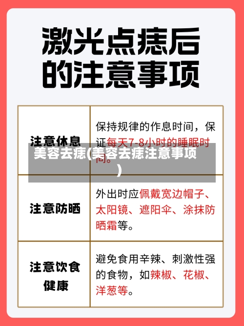 美容去痣(美容去痣注意事项)-第1张图片