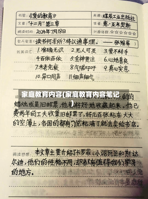 家庭教育内容(家庭教育内容笔记)-第1张图片