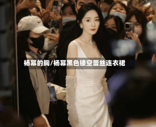 杨幂的胸/杨幂黑色镂空蕾丝连衣裙-第2张图片