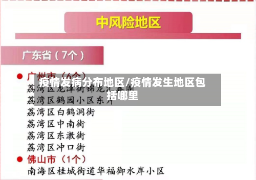 疫情发病分布地区/疫情发生地区包括哪里-第1张图片