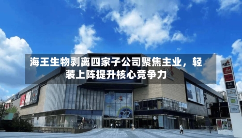 海王生物剥离四家子公司聚焦主业	，轻装上阵提升核心竞争力-第3张图片